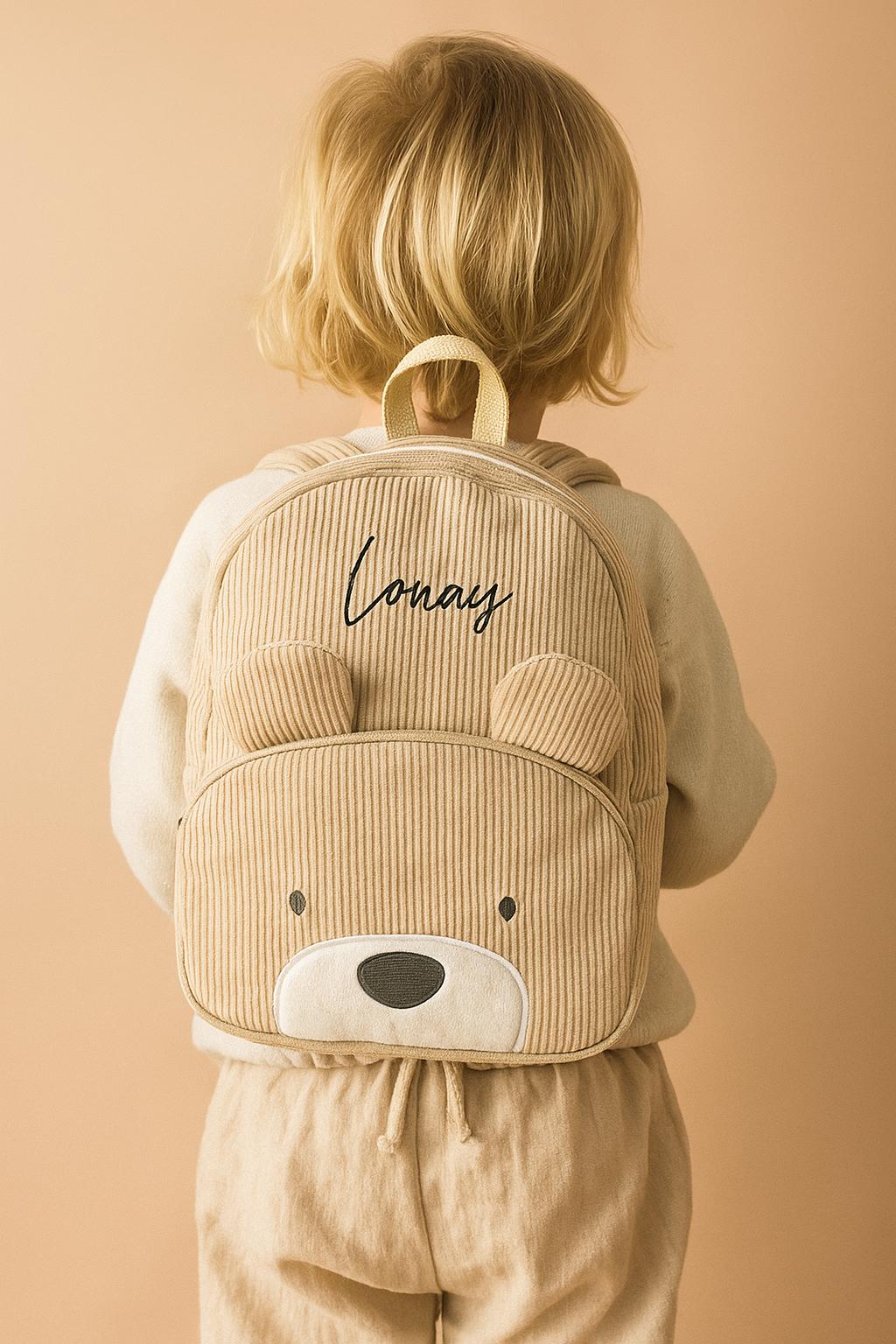 Cord-Bärenrucksack - personalisierbar