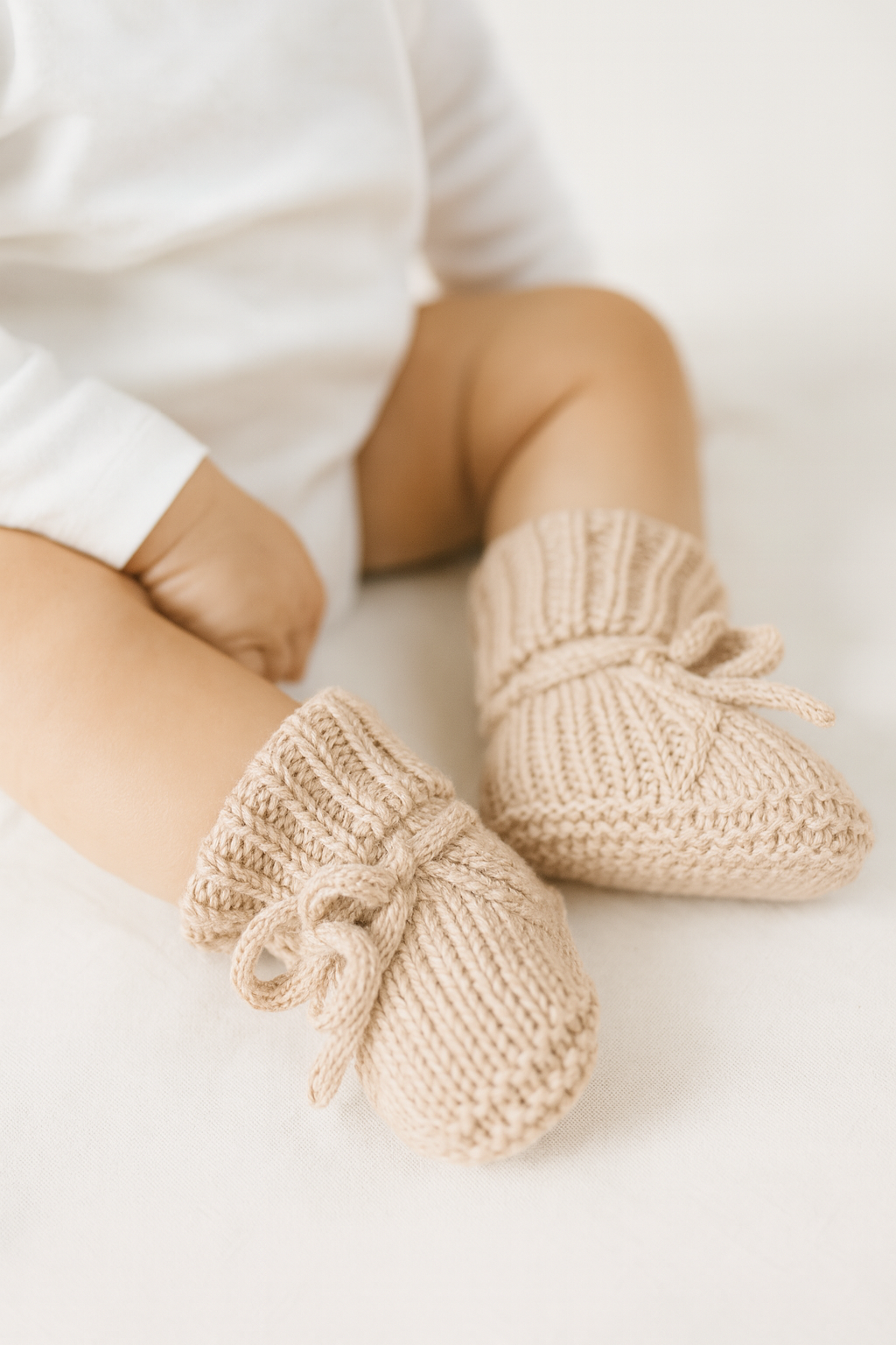 Handgestrickte Baby-Söckchen