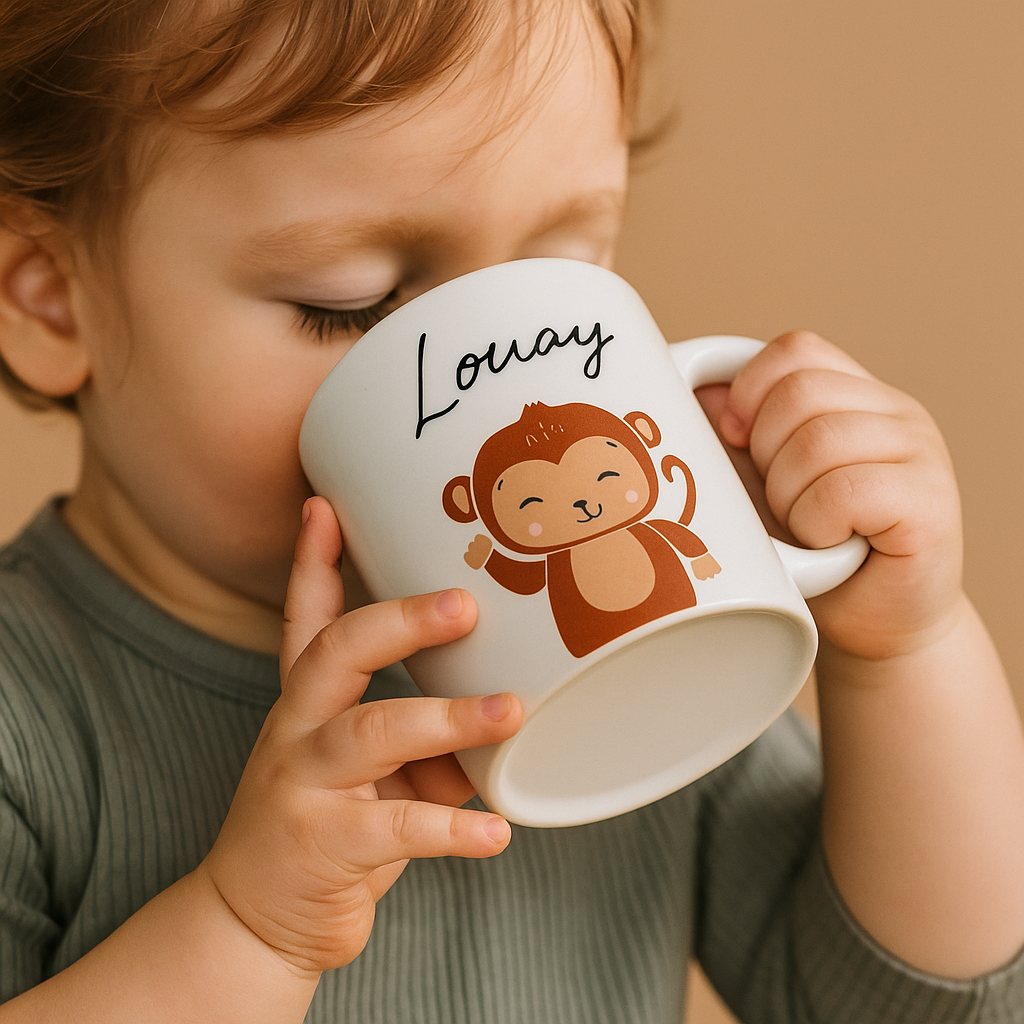 Kindertasse Tiermotive - personalisierbar
