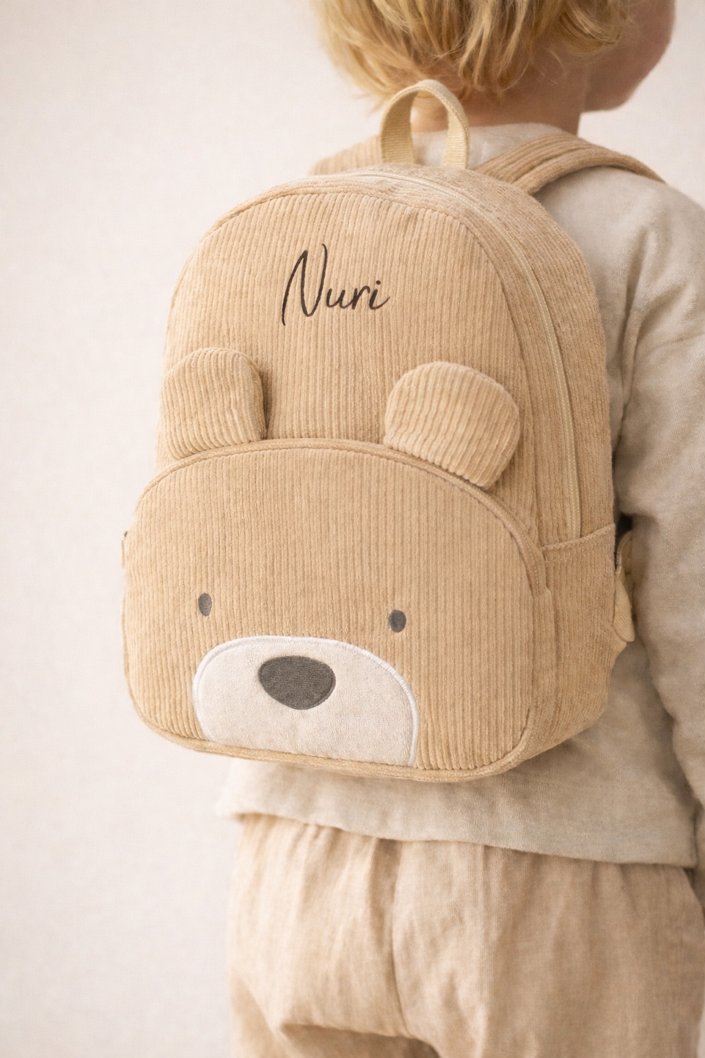 Cord-Bärenrucksack - personalisierbar