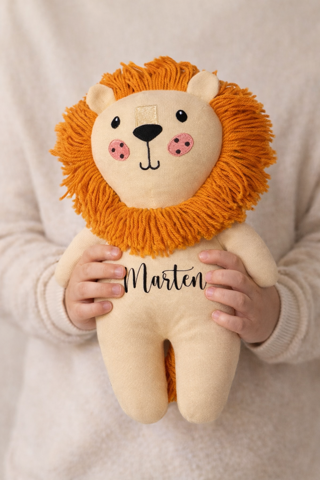 Personalisiertes Kuscheltier - Löwe