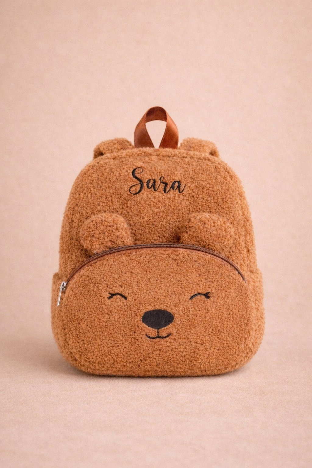 Teddyrucksack mit Gesicht - personalisierbar