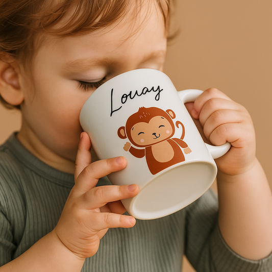 Kindertasse Tiermotive - personalisierbar
