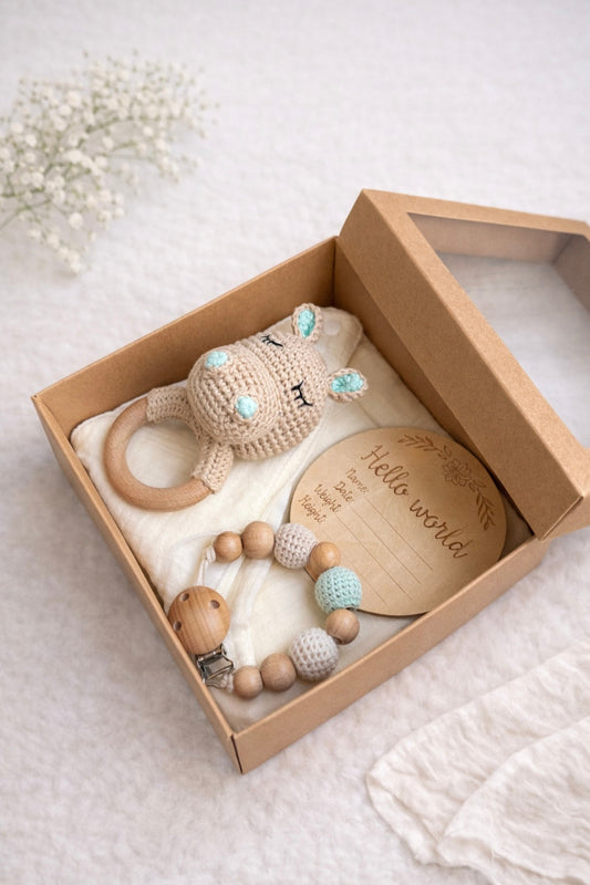Geschenkset 5-teilig - Nilpferd