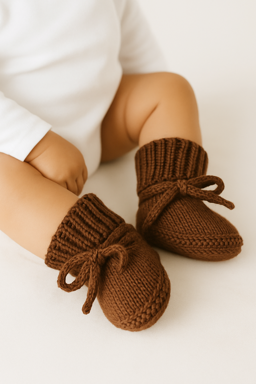 Handgestrickte Baby-Söckchen