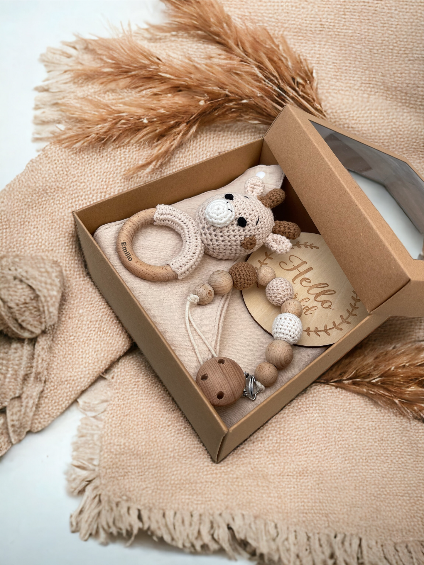 Geschenkset 5-teilig - Giraffe