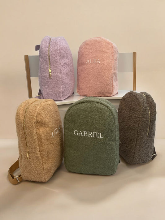 Teddyfleece-Rucksack - personalisierbar