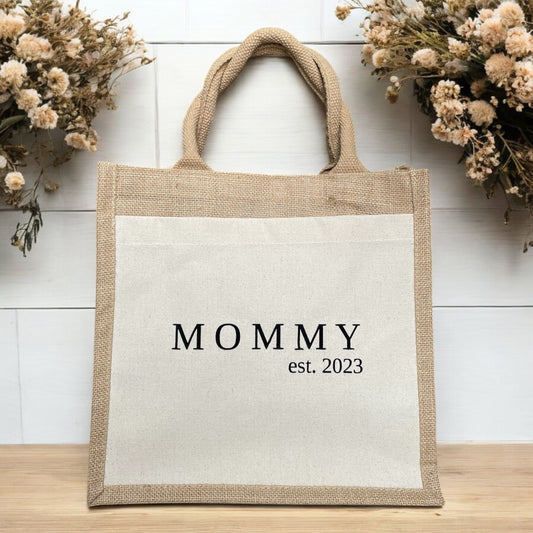 Jutetasche Mommy / Wifey - personalisierbar