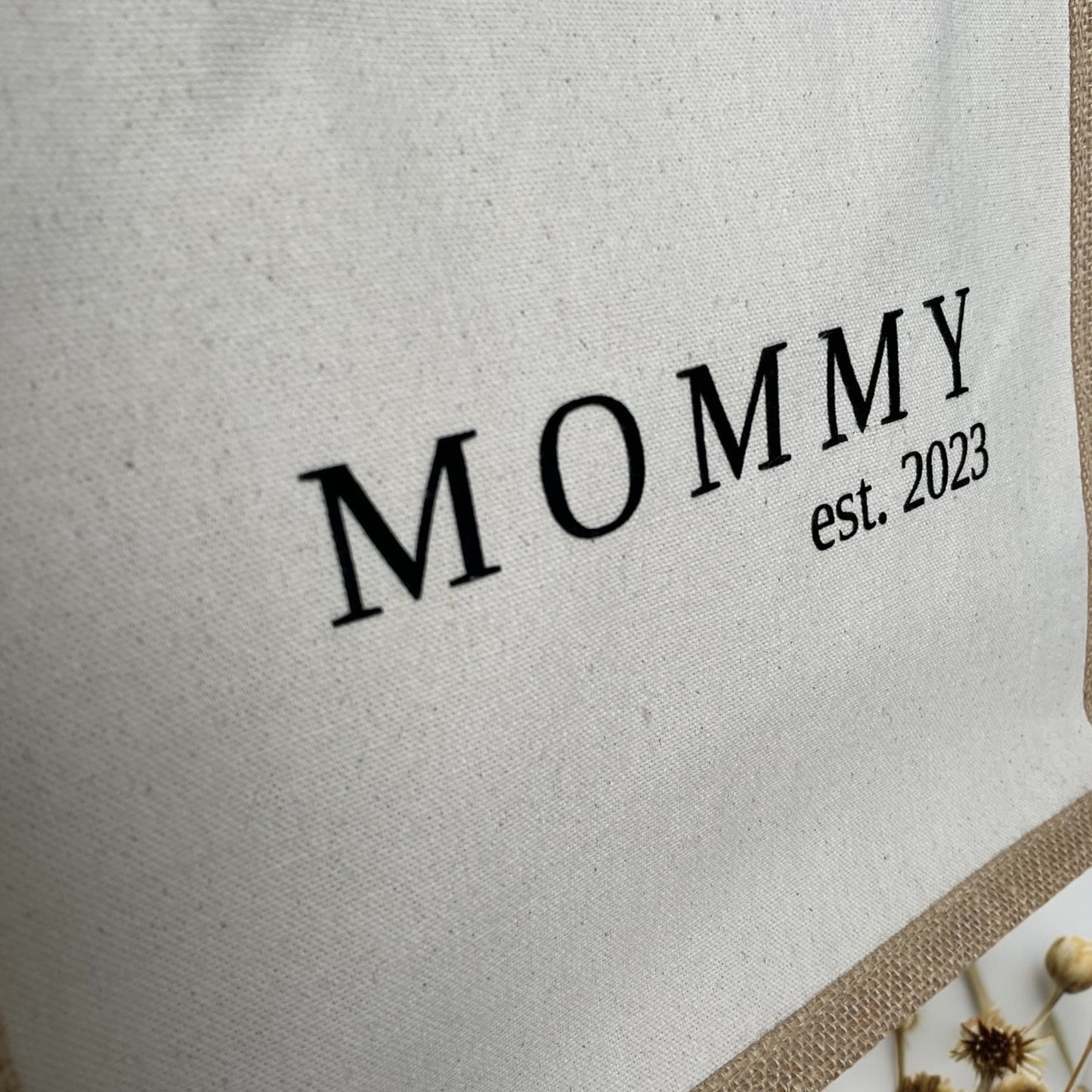 Jutetasche Mommy / Wifey - personalisierbar