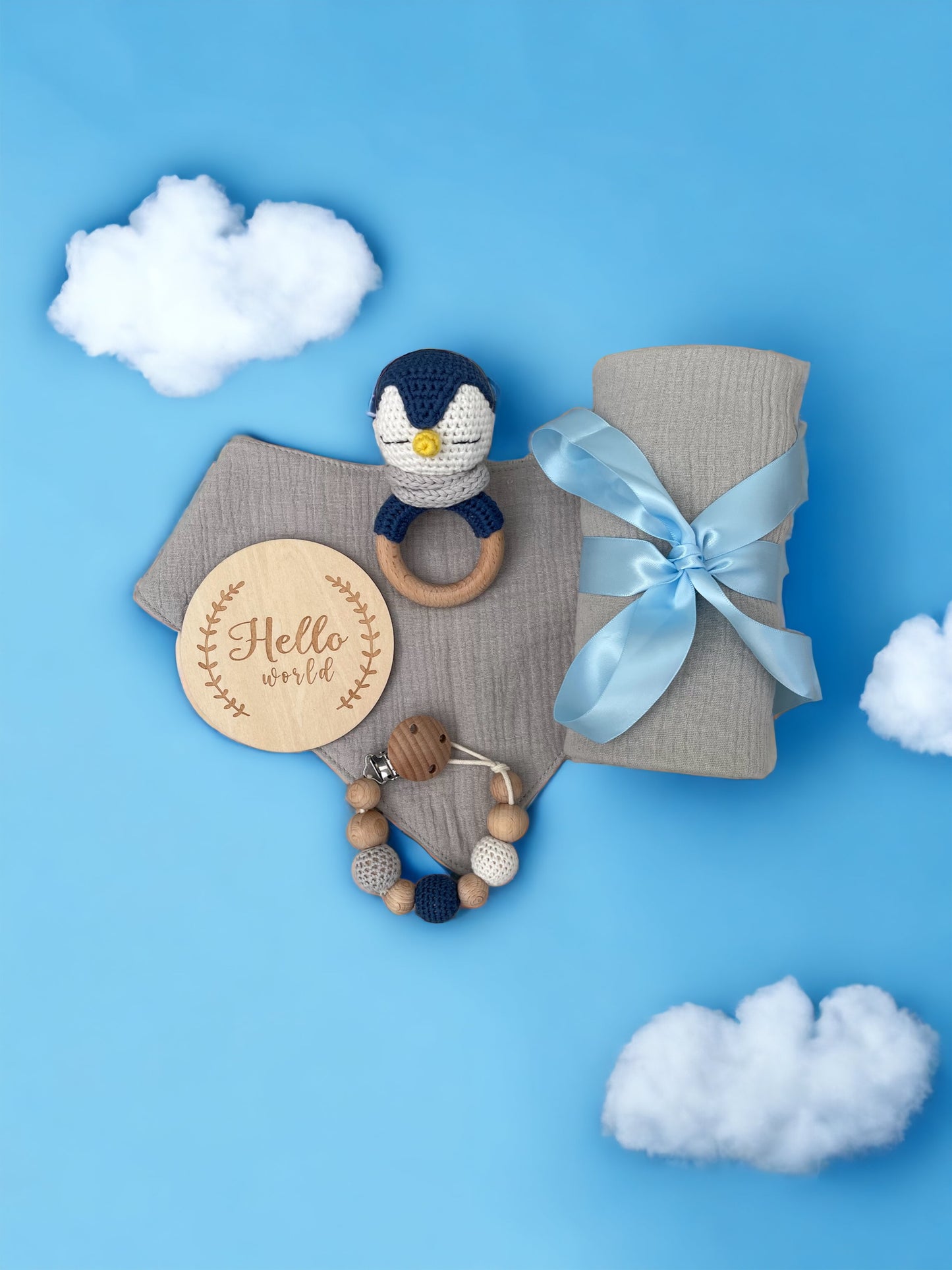 Geschenkset 5-teilig - Pinguin