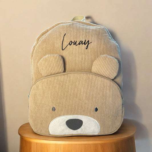 Cord-Bärenrucksack - personalisierbar